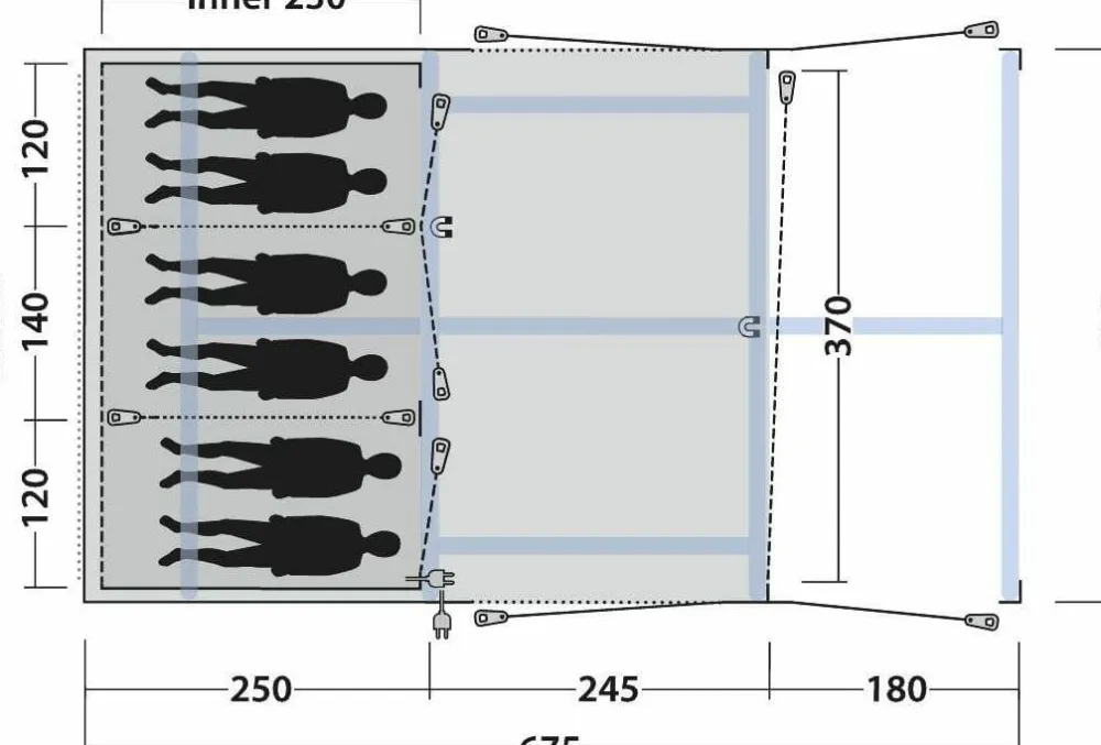 Best Outwell Boston 6 Air Tc Brown