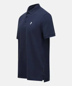 Clearance Peak Performance Men's Classic Cotton Polo Blue Shadow