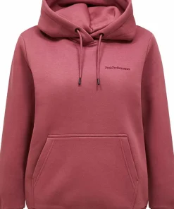 Outlet Peak Performance Women's Original Small Logo Hood Wild Rouge