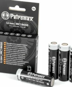 Hot Petromax 18650 Battery 4-Pack Black