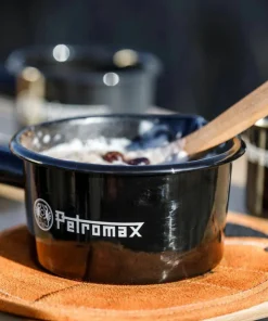 New Petromax Enamel Saucepan 0,5 L White