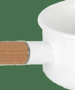 New Petromax Enamel Saucepan 0,5 L White