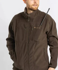 Outlet Pinewood Men's Furudal Reversible Camou Fleece Jacket Hunting Brown/Strata