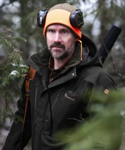 Best Pinewood Men's Småland Reversible Hunters Hat Mossgreen/Orange