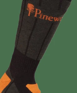 Hot Pinewood Technical Long Wool Socks Dark Green/Green