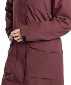 New Pinewood Women's Rain Parka Earth Plum