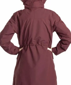 New Pinewood Women's Rain Parka Earth Plum