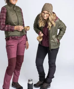 Online Pinewood Women's Wool Insulated Midlayer Jacket Moss Green