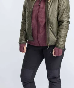 Online Pinewood Women's Wool Insulated Midlayer Jacket Moss Green