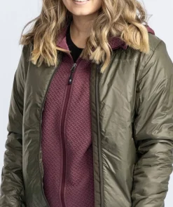 Online Pinewood Women's Wool Insulated Midlayer Jacket Moss Green