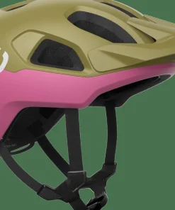 Clearance POC Cularis MTB Helmet Olivine Green Matt/Thulite Pink Mat