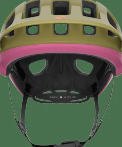 Clearance POC Cularis MTB Helmet Olivine Green Matt/Thulite Pink Mat