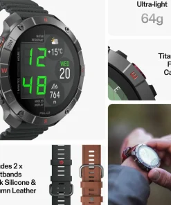New Polar Grit X2 Pro Ti Lthr Brnz M/L Bronze