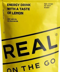 Real Turmat Energi Drink On The Go Lemon Grønn