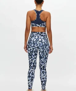 Outlet Röhnisch Women's Printed High Waist Tights Indigo Bloom