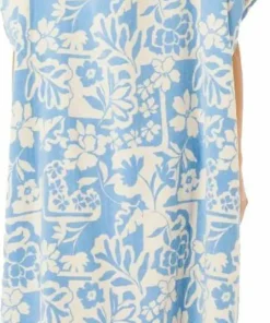 Hot Rip Curl Women's Mixed Hooded Poncho Blissful Blue