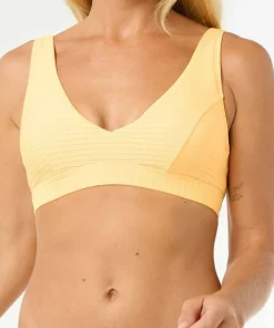 Online Rip Curl Women's Premium Surf D Cup Deep V Bikini Top Mango