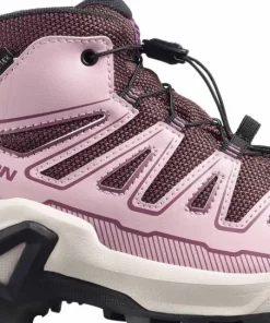 Discount Salomon Junior's X Ultra Mid GORE-TEX Huckleberry/Dawn Pink/Concord Grape