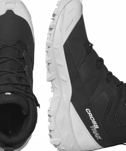 Best Salomon Men's Crosstrak Waterproof Black/Black/White Black / Black / White