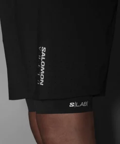 New Salomon Men's S/Lab Ultra 2in1 Deep Black/Deep Black Deep Black/Deep Black/