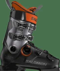 Hot Salomon Men's S/Pro Supra BOA 110 Black/Beluga Met./Orange Tiger Black / Beluga Met. / Orange Tiger