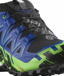 Best Salomon Unisex Spikecross 6 GORE-TEX Black/Surf The Web/Green Gecko