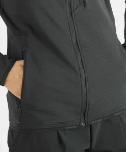 Discount Salomon Women's Essential Lightwarm Hoodie Deep Black Deep Black/