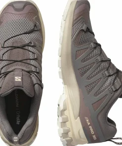 Clearance Salomon Women's XA Pro 3D V9 Plum Kitten/Oxford Tan/Tender Peach