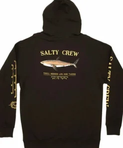 Clearance Salty Crew Men's Bruce Hood Fleece Black