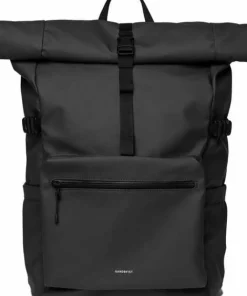 Clearance Sandqvist Stream Rolltop Backpack L Black