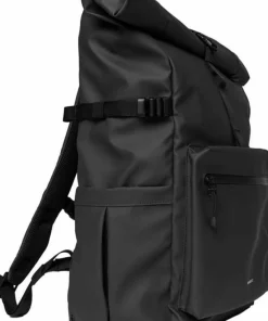 Clearance Sandqvist Stream Rolltop Backpack L Black