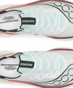 Best Saucony Men's Endorphin Pro 5 White/Crimson