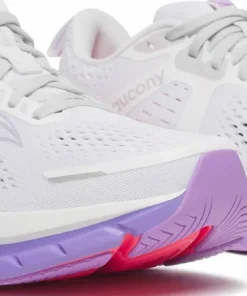 Sale Saucony Women's Guide 18 White/Crocus