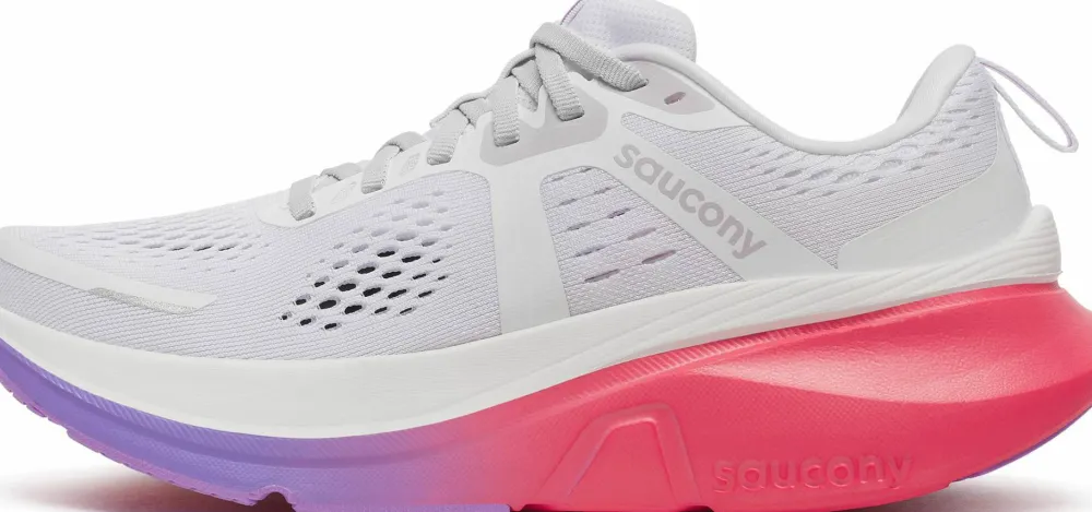 Sale Saucony Women's Guide 18 White/Crocus