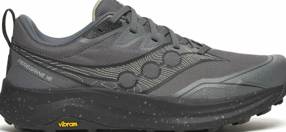 Outlet Saucony Women's Peregrine 16 Black/Carbon