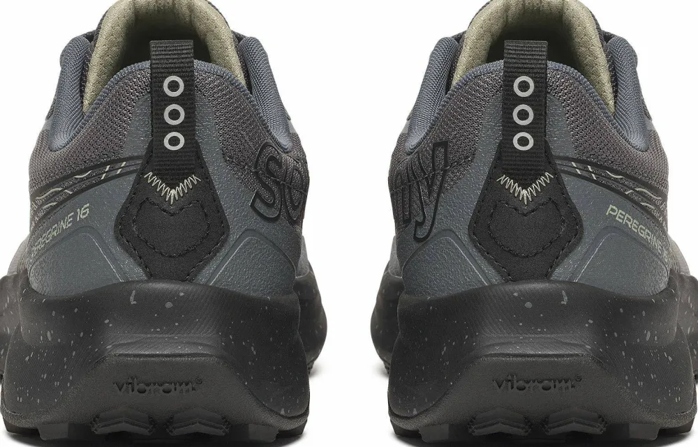 Outlet Saucony Women's Peregrine 16 Black/Carbon