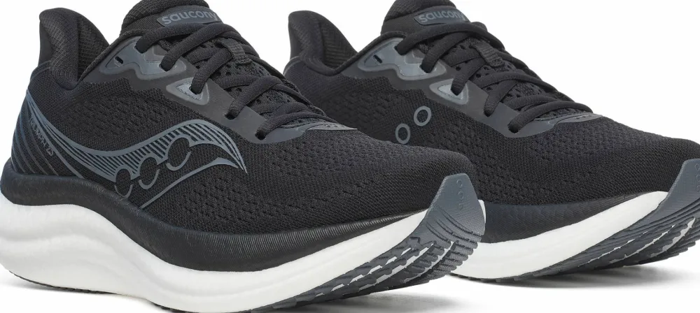 New Saucony Women's Triumph 23 Wide Black/White