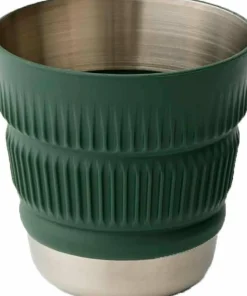 Hot Sea To Summit Detour Stainless Seel Collapsible Mug LAUREL WREATH GREEN