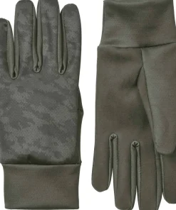 Clearance Sealskinz Water Repellent Skinz Print Nano Fleece Gloves Olive
