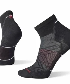 Discount Smartwool Unisex Run Zero Cushion Mid Crew Socks Black
