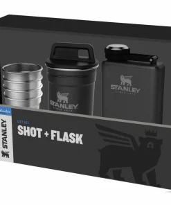 Clearance Stanley Adventure Shot + Flask Gift Set Matte Black