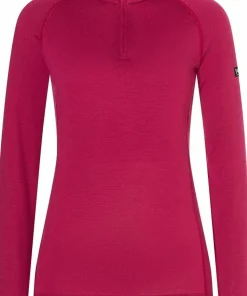 super.natural Women's Arctic230 Zip 1/4 Sangria