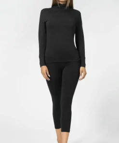 super.natural Women's Tundra175 Tight 3/4 Jet Black