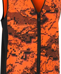 Clearance Swedteam Men's Ridge Hi-Viz Vest Desolve Fire