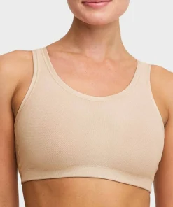 Clearance Swegmark Core Sports Bra Moulded Cups Beige