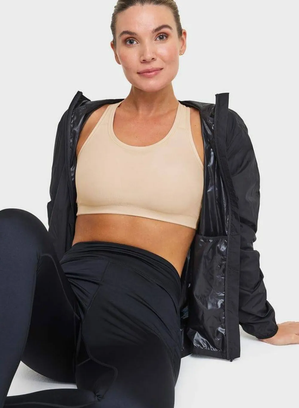 Clearance Swegmark Core Sports Bra Moulded Cups Beige