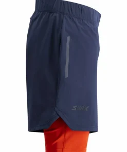 New Swix Men's Pace Hybrid Shorts Dark Navy/Lava Dark Navy / Lava