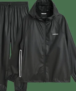 Outlet Tretorn Unisex Packable Rainbreaker Set Black