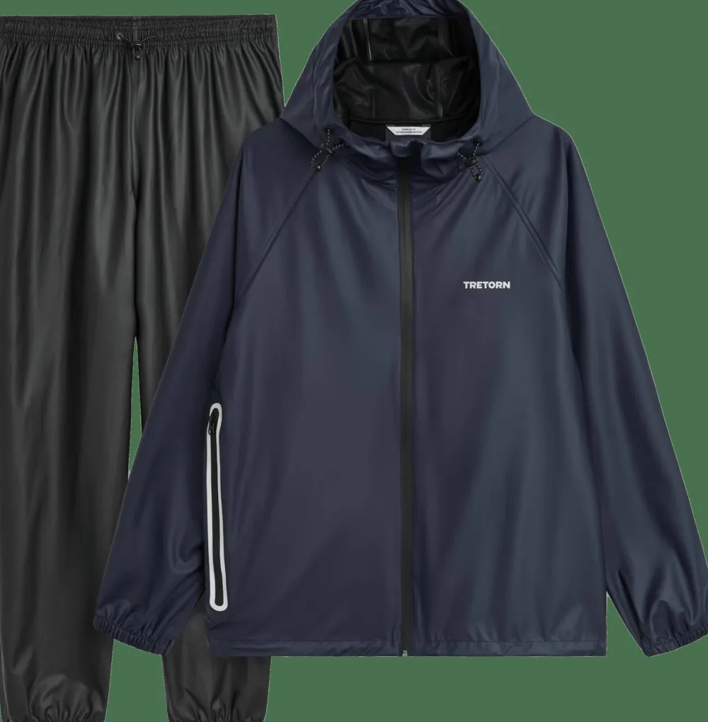 Discount Tretorn Unisex Packable Rainbreaker Set Navy Blaze