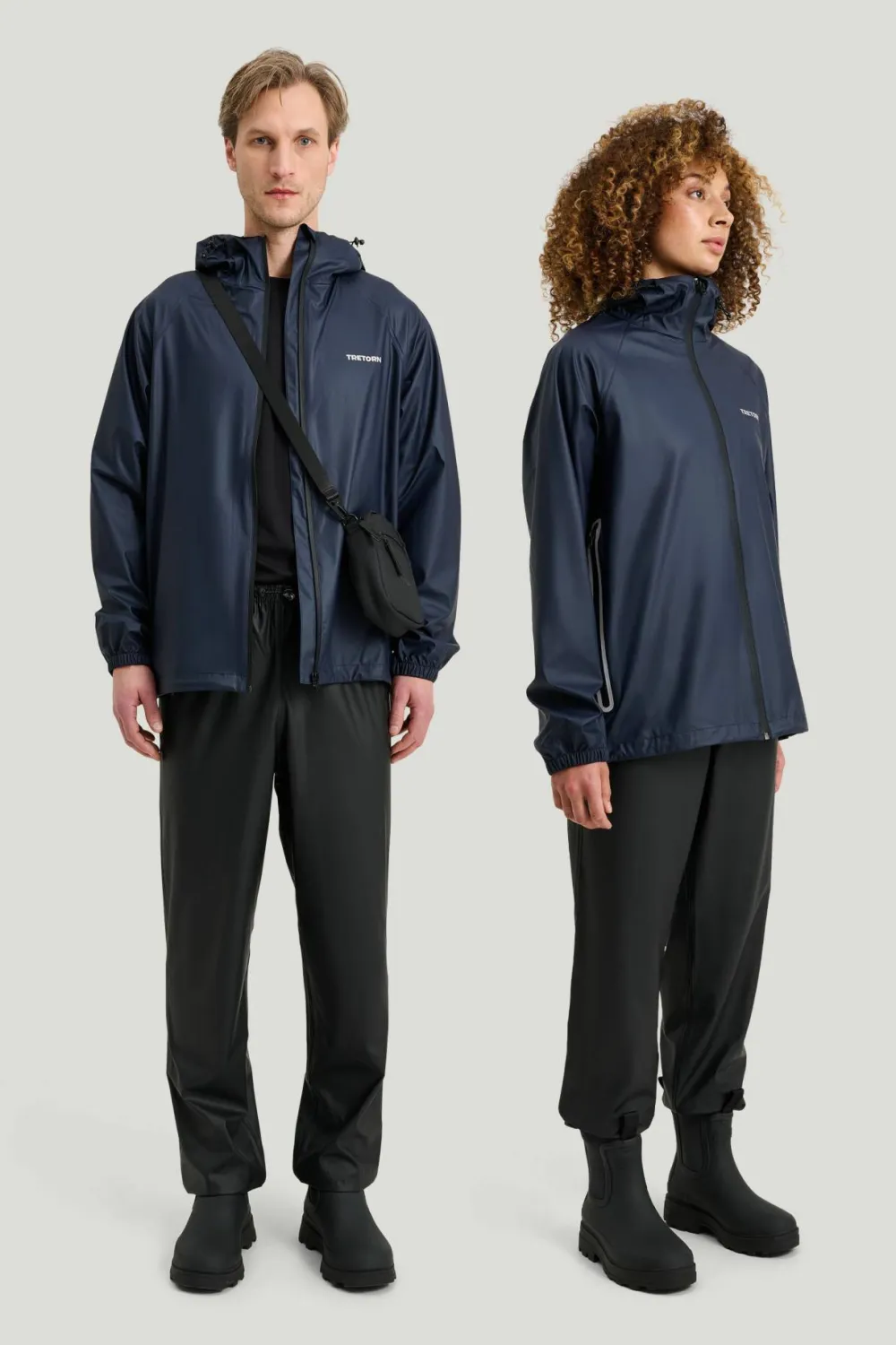 Discount Tretorn Unisex Packable Rainbreaker Set Navy Blaze